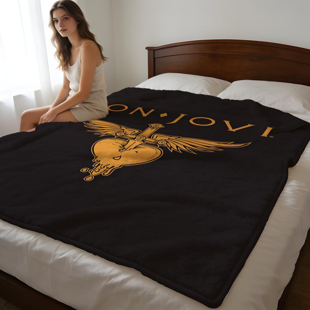 Coperta corta in peluche ad alta densità Bon Jovi Morbida per Divano Stanza con Aria Condizionata.