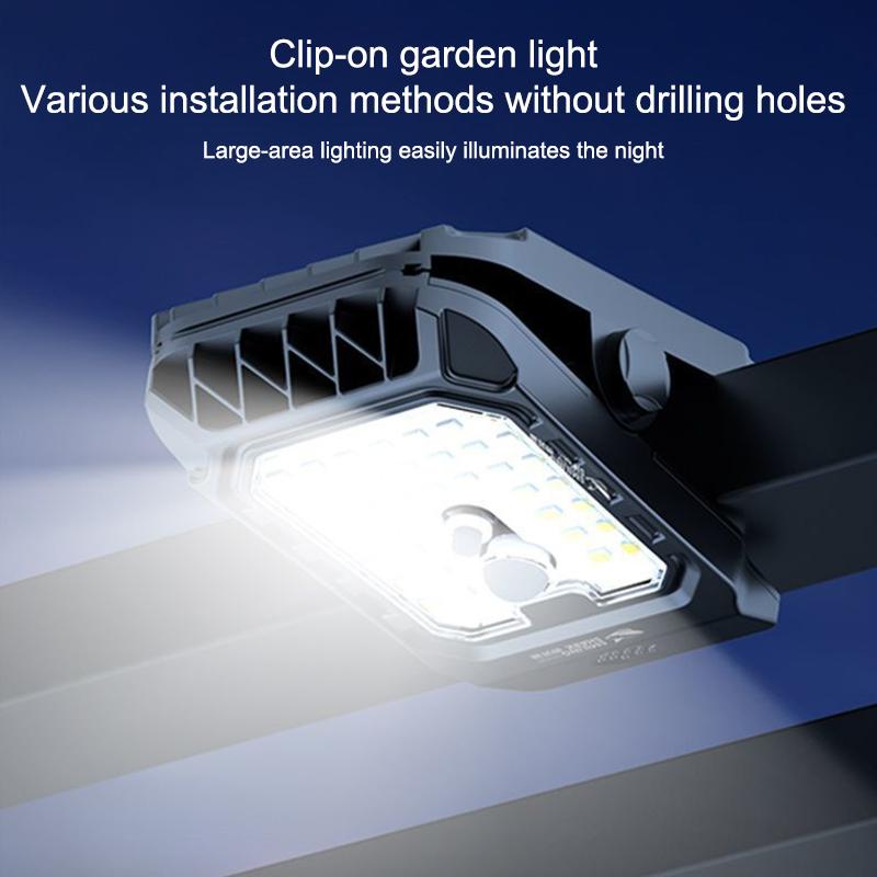  Upgraded Intelligent Sensing Solar Clip Lamp Outdoor Courtyard Lamp Garden Lighting Solar Wall Lamp