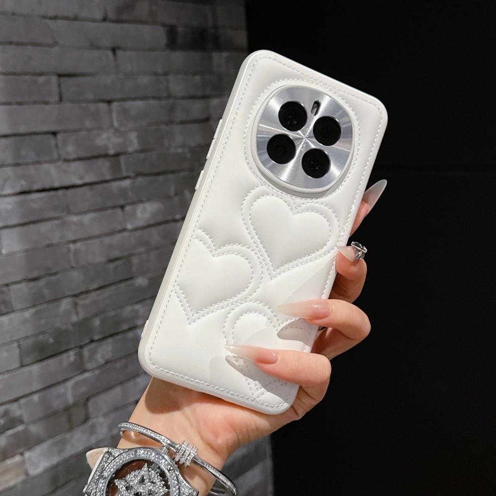 For Huawei Magic 7 Pro Case Luxury PU Skin Love Lens Protective Back Cover Case For Honor Magic 7 7Pro Full Cover Phone Shell