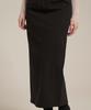 Iteoneolmomeonteu Solid Washed Long Skirt _ Black