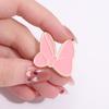 Pink Bowknot Enamel Pins Custom Cute Cartoon Brooches Lapel Badges Creative Funny Jewelry Gift for Kids Friends