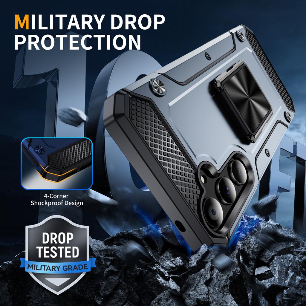 For Samsung Galaxy A54 5G Case PC+TPU Anti-Drop Phone Cover with Kickstand