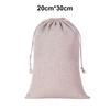 Cotton Linen Storage Bag Reusable Solid Color Sundries Underwear Household Drawstring Pouch Pocket Accessories
