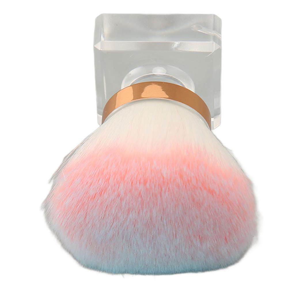 Crystal Base Powder Brush Portable Delicate Soft Bristles 360 degrees Rotation Retractable Makeup Brush for