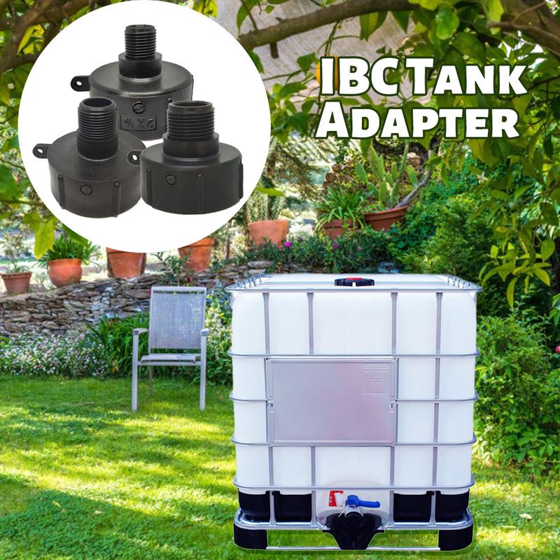 1000 Liters IBC Tank Adapter Plastic IBC Hose Adapter Tote Tank Connector Water Tank Fitting Garden Hose Ton Barrel Accessories