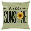 Spring And Summer Sunflower Pillow Case Modern Simple Living Room Sofa Cushion Cover Bedroom Pillow Premium Durable