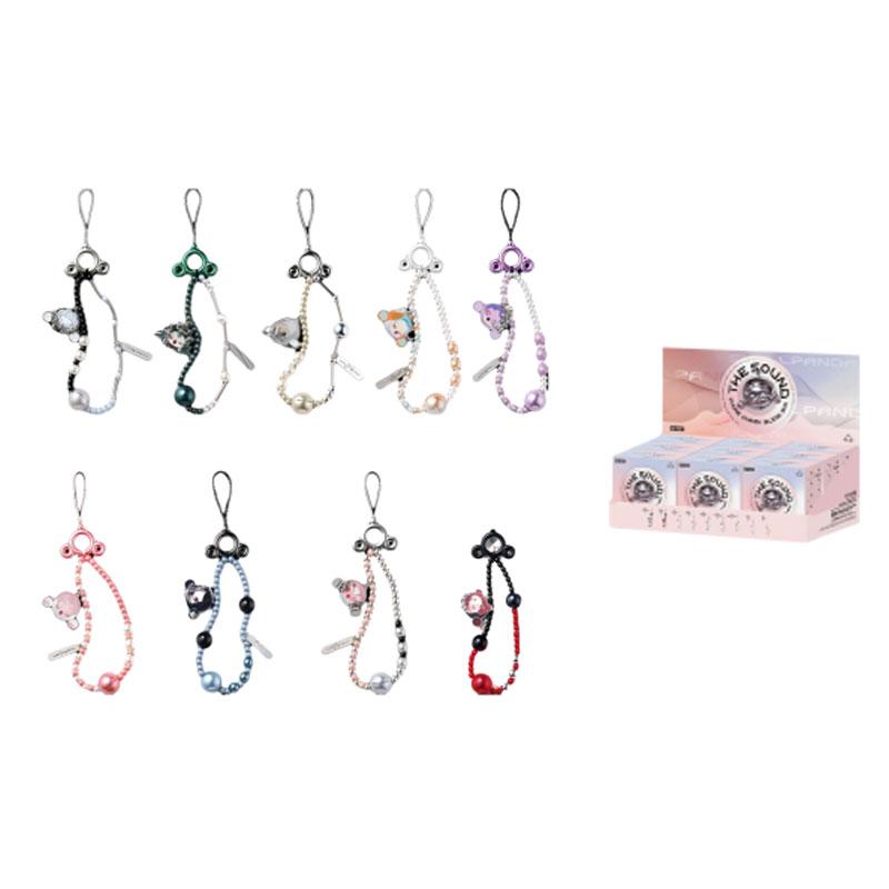 New POP MART Skullpanda Sound Collection Cell Phone Chain Mystery Boxes Single Blind Box/whole Box 9 Pcs PPMT-2406-0099