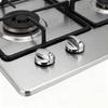 6PCS Plastic Gas Stove Handle Replacement Rust Proof Design Precise Flame Adjustment Control Knob ABS Texture for Repair