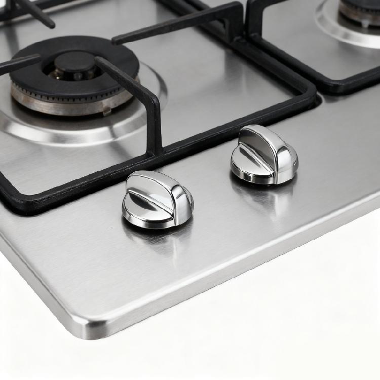 6PCS Plastic Gas Stove Handle Replacement Rust Proof Design Precise Flame Adjustment Control Knob ABS Texture for Repair