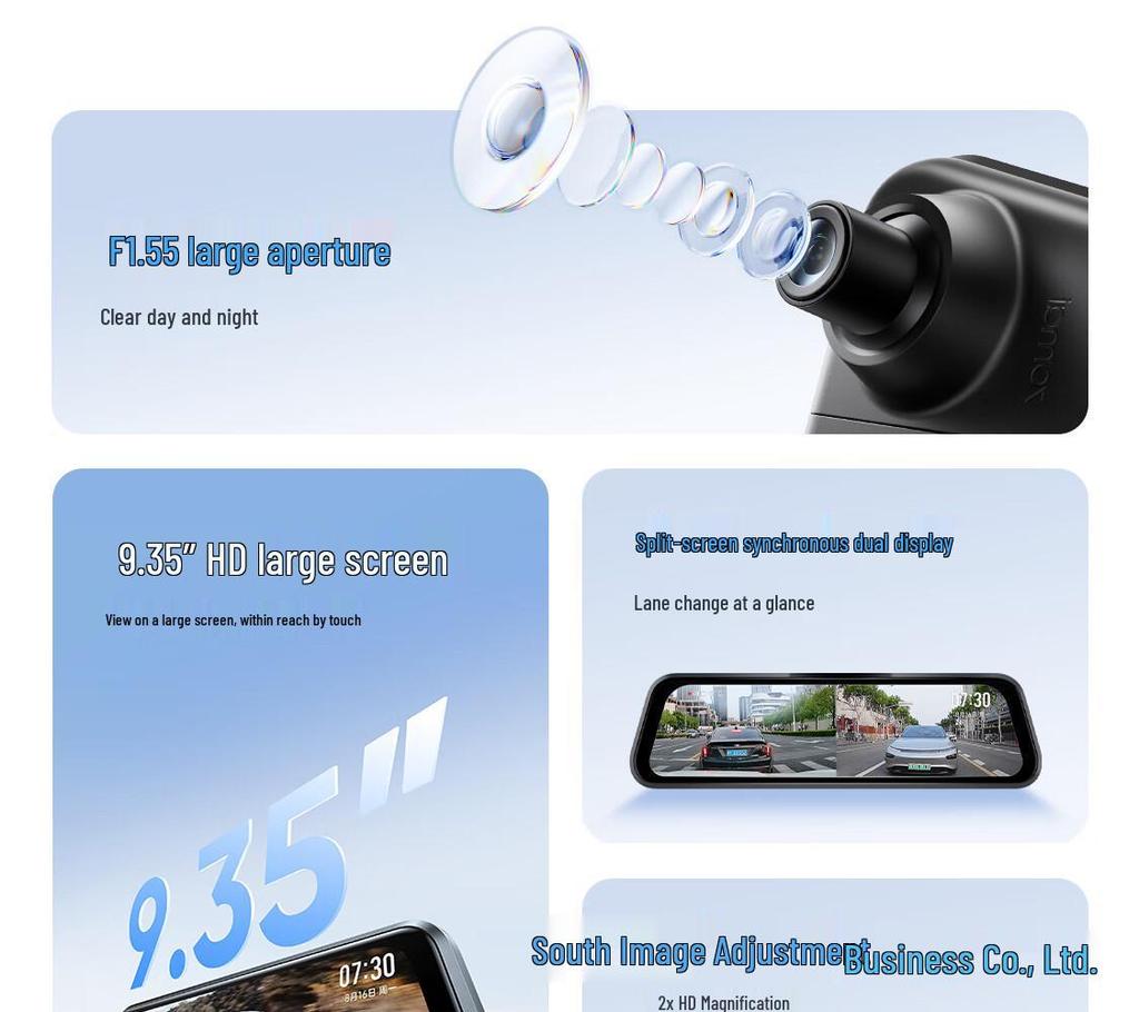 70mai S400 Dual 1440P Dash Cam with Night Vision and Touchscreen