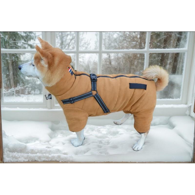 Warm Thick Cotton Dog Coat Winter Fall Reflective Safety Vest Style Hoodie Small To Large Breeds