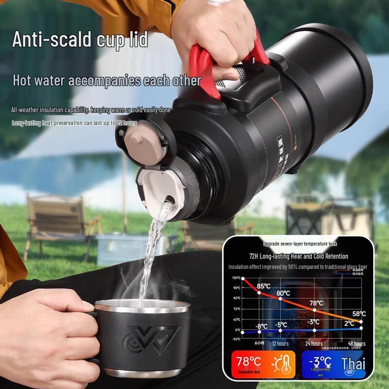 QINXING Large Capacity 316 Stainless Steel Travel Thermos