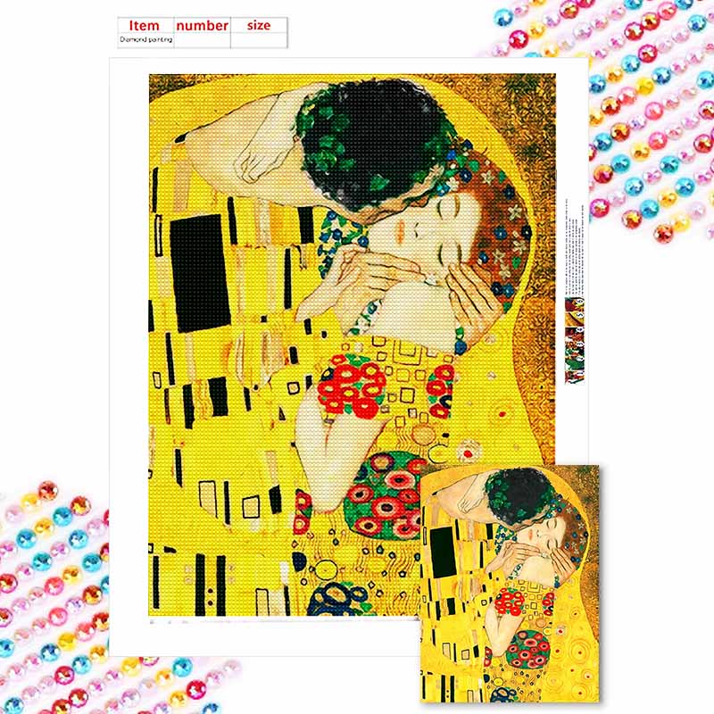 New Arrival 5D DIY Full Circle Diamond Painting "Couple Art Painting" Embroidery Cross Stitch Home Decor Gift
