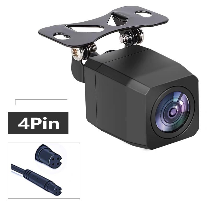4-pin HD Car Rearview Camera Driving Recorder Rearview Mirror Night Vision Camera Wide-angle 170 Degree Parking Camera