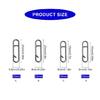 50Pcs Power Fishing Clip Fast Snaps Speed Clip Fishing Clip Connectors Stainless Steel Quick Changing Connector