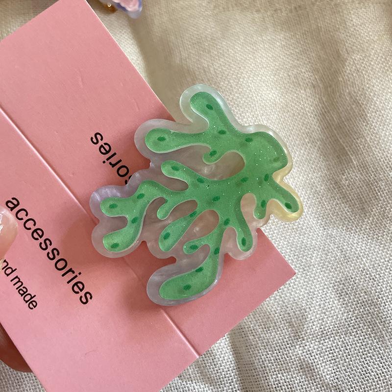 Ocean Series Cute Dried Minnows Barrettes Starfish Dolphin Hairpin Girl Side Clip Bangs Clip Hair Accessories