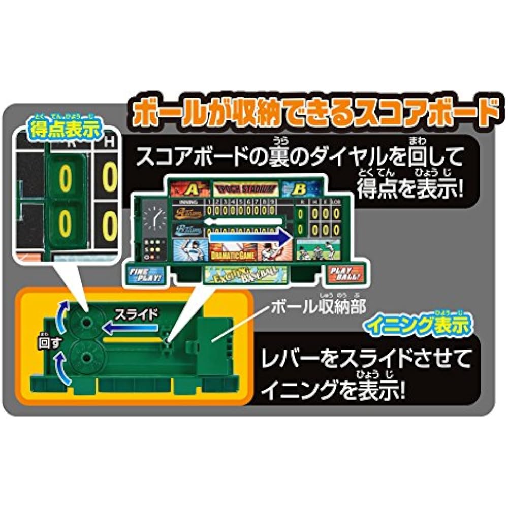 Epoch (EPOCH) Baseball Board 3D Ace Standard ST Mark Certified Toy Age 5 and Up Game Players: 2 E...
