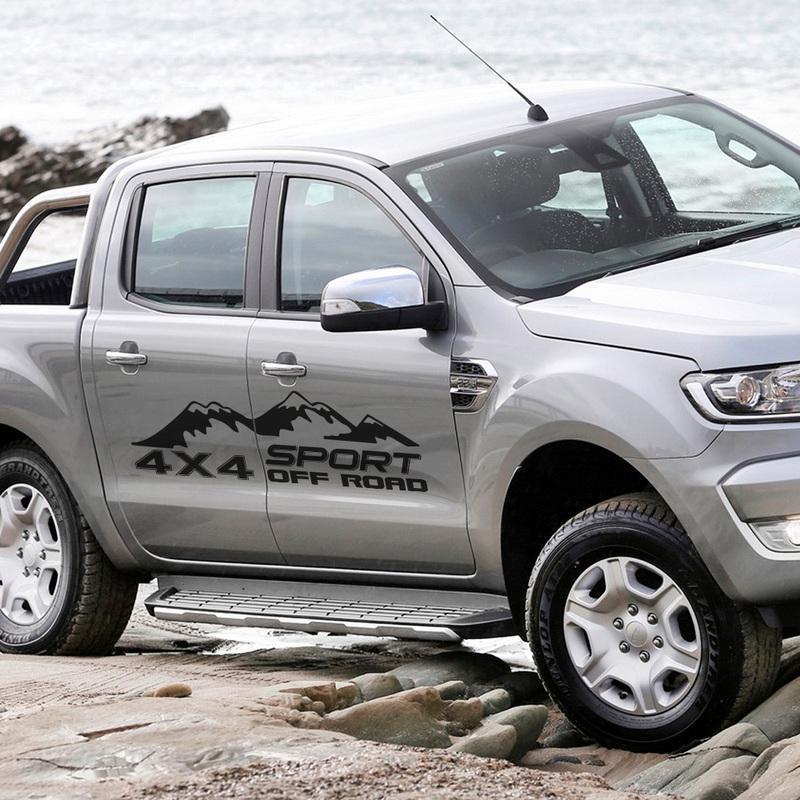 Various Sizes Universal Pickup Car Side Stickers 4x4 Sport Off Road Mountain Styling Vinyl Decor Decal Auto Tuning Accessories