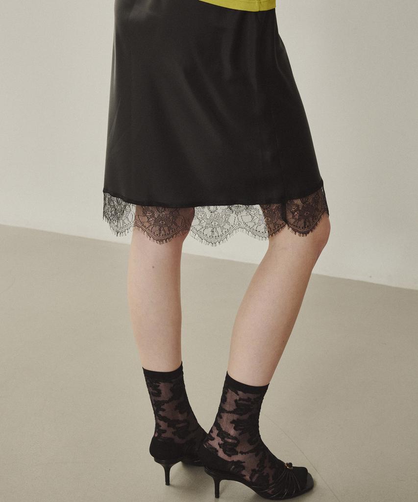 Melly And Rose Rose Lace Satin Skirt (314809)