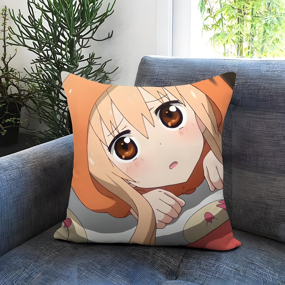 H-HHimouto! Umaru-chanSS Cushion Cover Comfortable Reversible Pillow Cover Ideal for Car Sofa Bedroom & Beyond