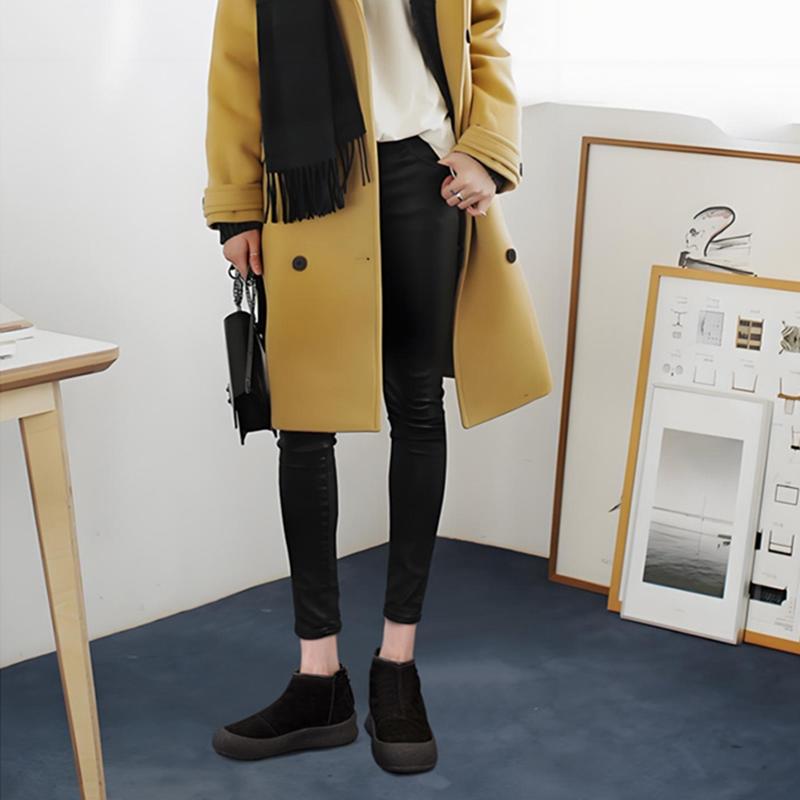 AIYUQI Snow Boots Women Large Size 2025 Winter Genuine Leather Women Short Shoes Thickened Warm Winter Boots Women