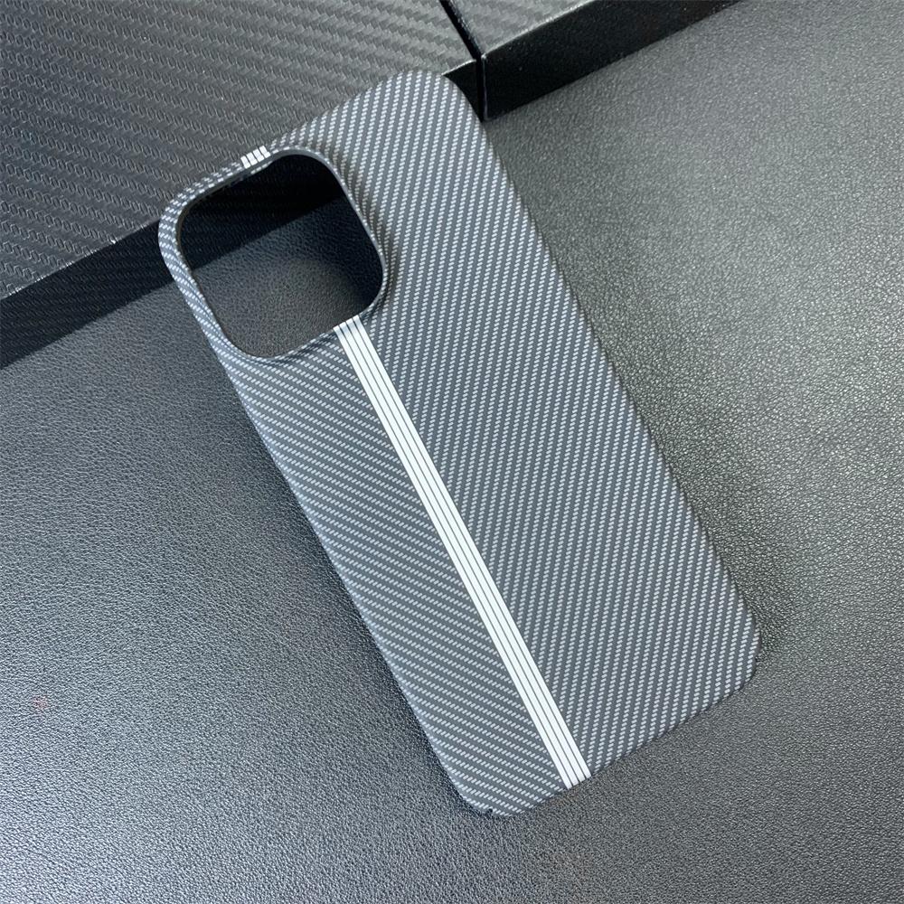 Contrast Carbon Fibre Pattern Matte Phone Case For iPhone 17 16 15 11 12 13 14 Pro Max Ultra Thin Hard Shockproof Cover