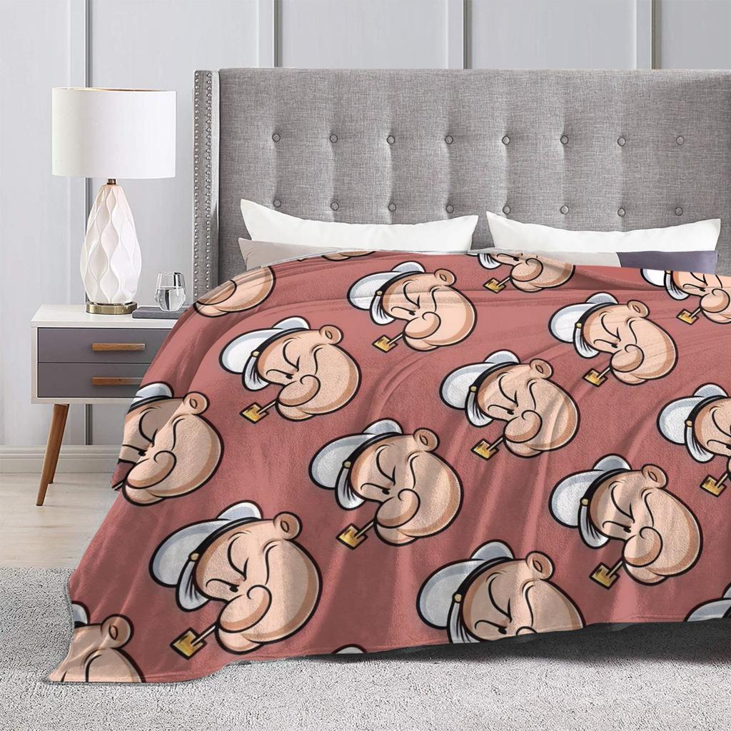 Popeye Blanket Fleece Relax Super Soft Throw Blankets for Home Quilt