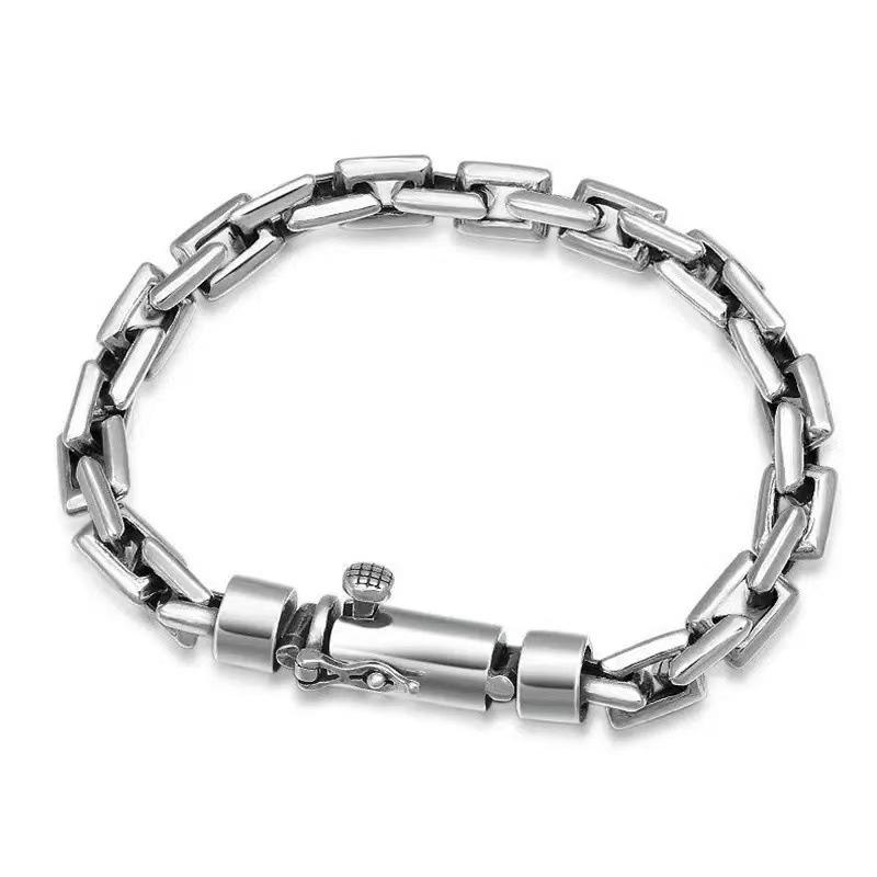 Vintage New Style Pin Buckle Bracelet, Trendy Men's Simple and Versatile Bracelet