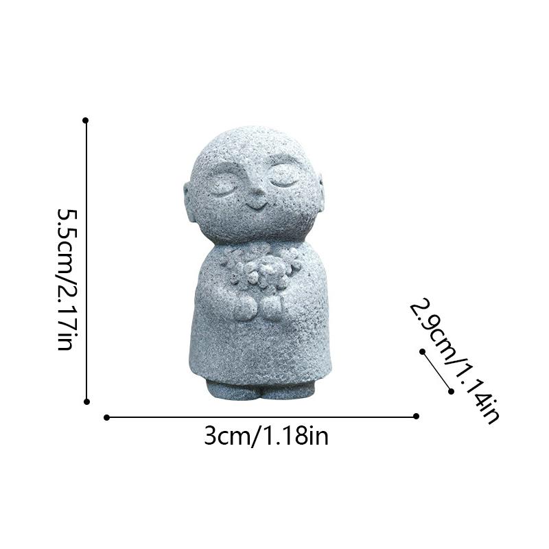 

Имитация камня, маленькая статуя Будды, орнамент, психологические украшения для песочного стола