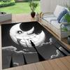 Soul Eater Flannel Pattern Square Carpet,Area Rug,Carpet Rug for Living Room Bedroom Sofa Playroom Decor,Non-slip Floor Mat