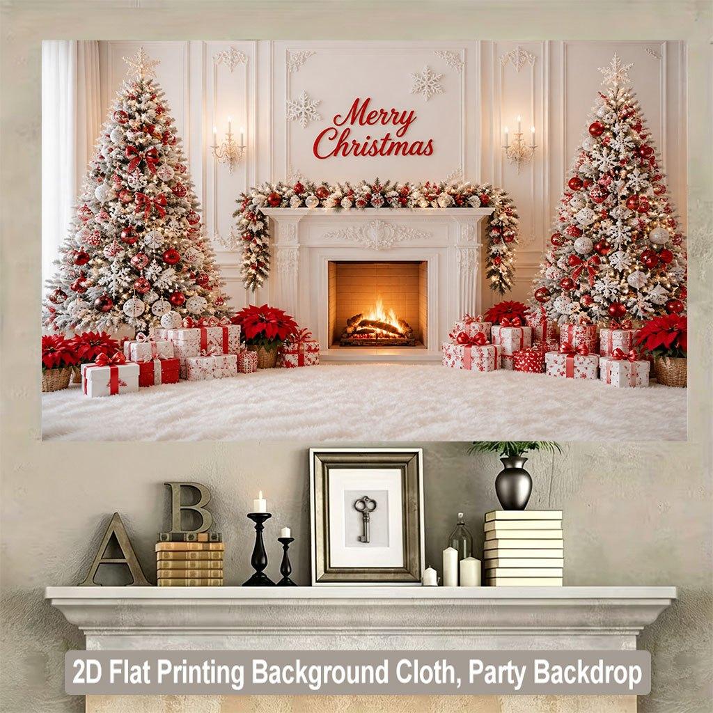 1Pcs Merry Christmas Scene Decoration Background Winter Backdrop Decorations For Photo Studio Photo Booth Christmas Party