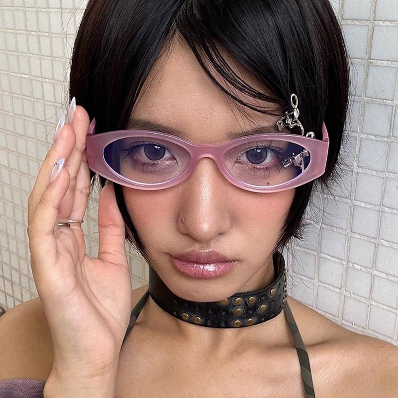 Anti-blue Light Glasses Vintage Fashion Oval Glasses Women Men Retro Luxury Brand Eyewear Blue Light Blocking Man Lady Eyewear