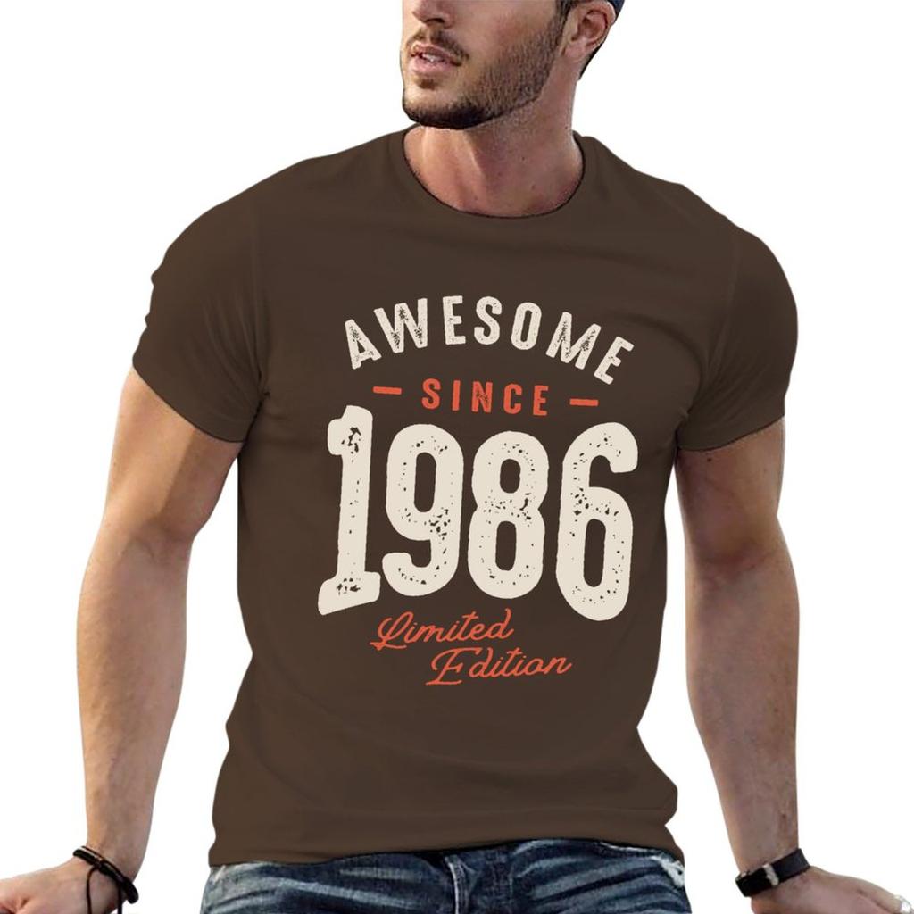 Neu Super Seit 1986 - 36. Geburtstag Retro Klassisches T-Shirt koreanische Mode neue Ausgabe T-Shirt übergroße T-Shirts für Männer