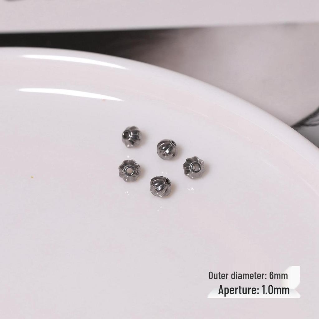 Stainless Steel Pumpkin Spacer Beads for DIY Bracelets and Jewelry Making