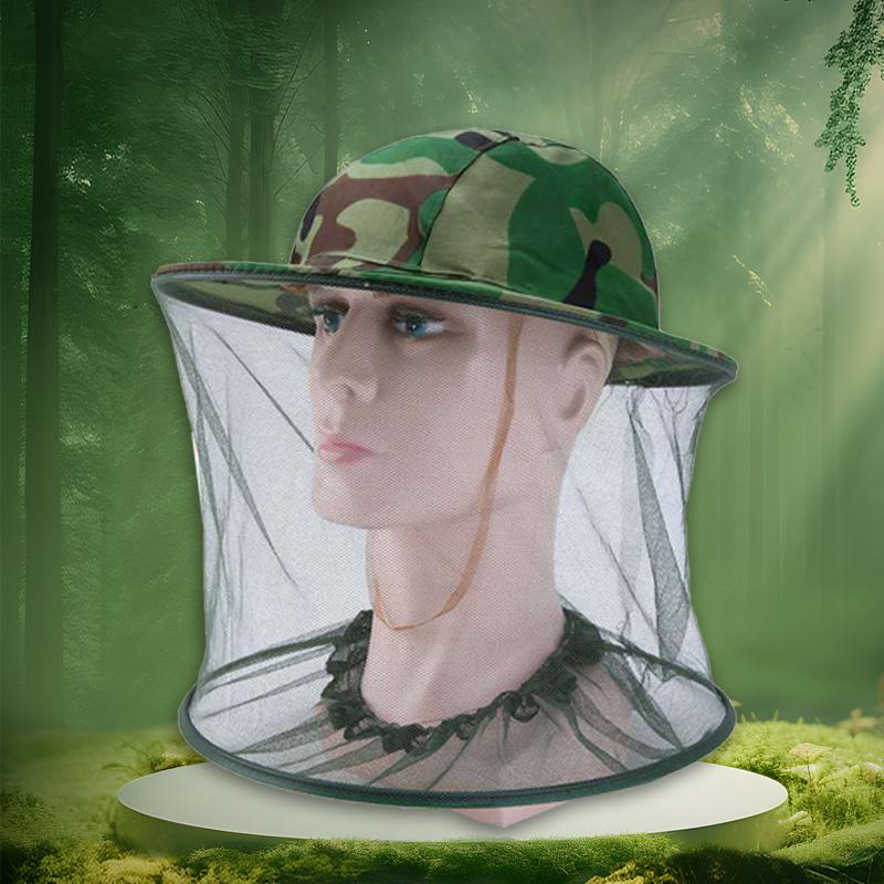 

1 шт., модная солнцезащитная шляпа, защита от пчел, насекомых, комаров, уличная камуфляжная мужская шляпа для рыбалки, кемпинга