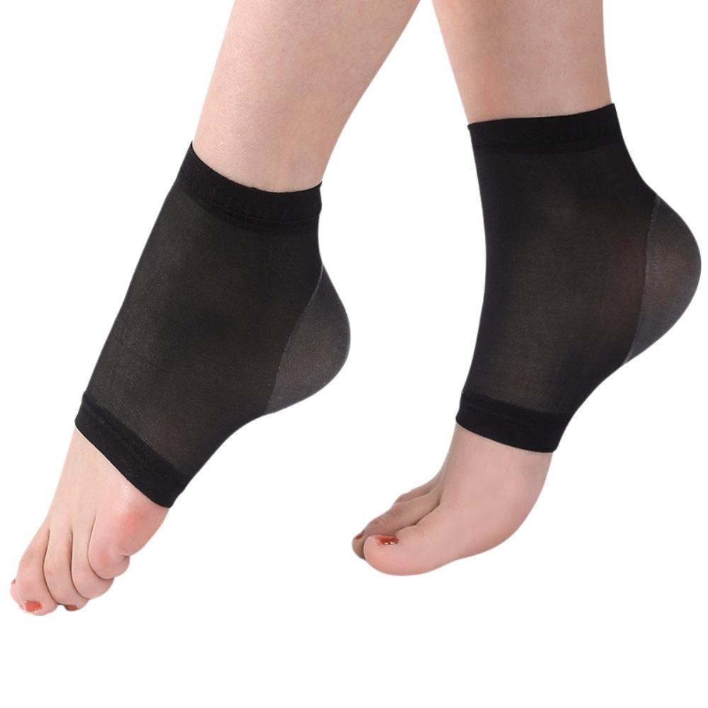 Compression Support Ankle Protection Socks High Elasticity Half-yard Socks Summer чёрный