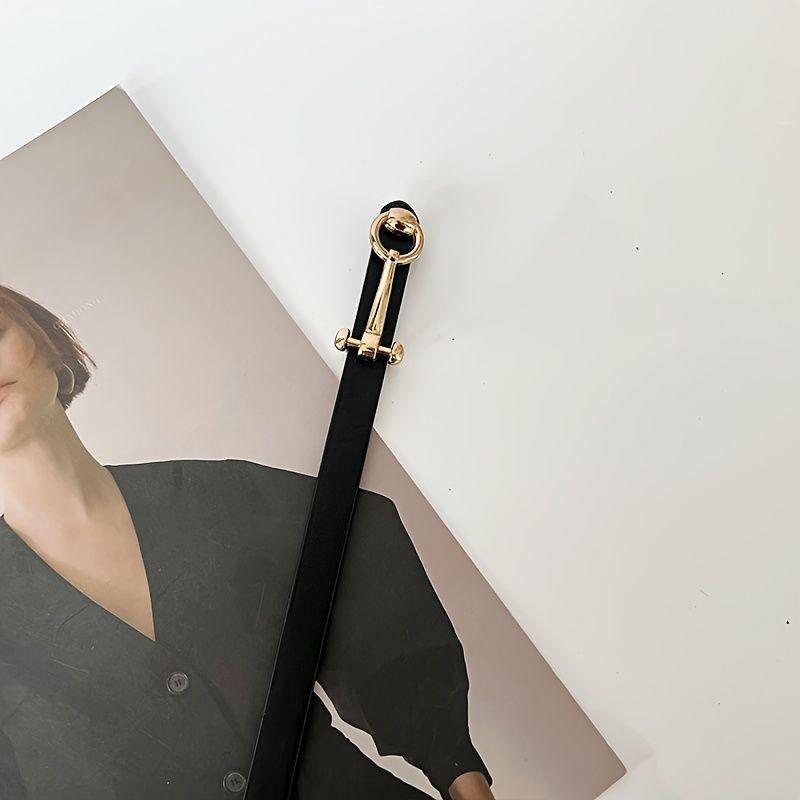 

Slim Fit Fashionable Womens Jeans Featuring Trendy Brown Belt For Wear Casual StyleA