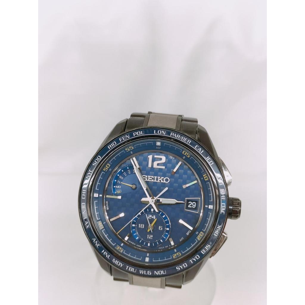 Used SEIKO 8B63-0AN0 Brightz Radio Clock