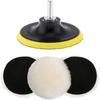 5Pcs Universal Car Polish Pad 3/4/5/6/7 Inch For Soft Wool Machine Waxing Polisher Car Body Polishing Discs Cleaning Accessories