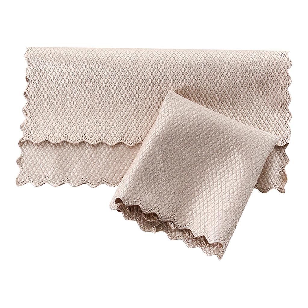 1/5/10pcs Multi-Functional Reusable Lint Cloths Absorbent Fish-scale Microfiber Glass Cleaning Cloth Nanoscale Cleaning Cloth