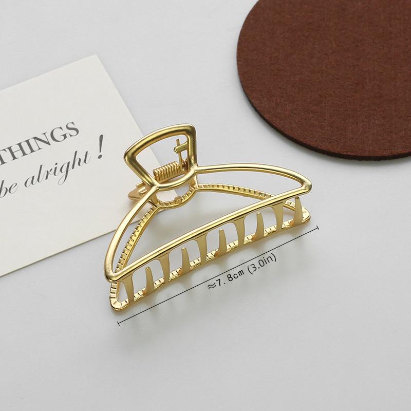

Новые мультяшные полые металлические заколки для волос для женщин, геометрические заколки для купания, корейские заколки для девочек, заколки, аксессуары для волос