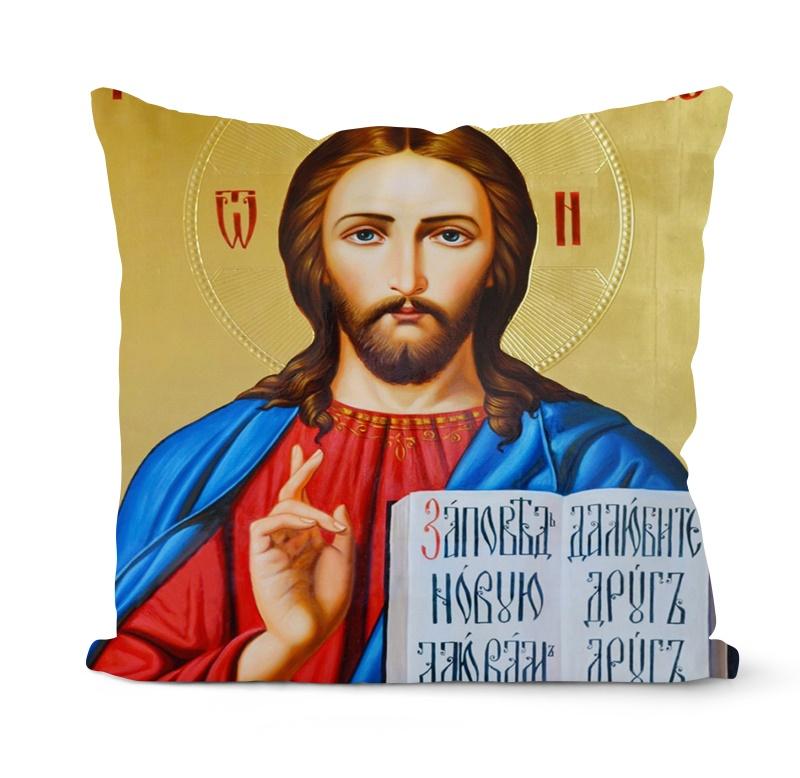 Home Decor Vintage Jesus Eckkissenbezug Christlicher Kissenbezug Heim Sofa Stuhl Deko Kissenbezug