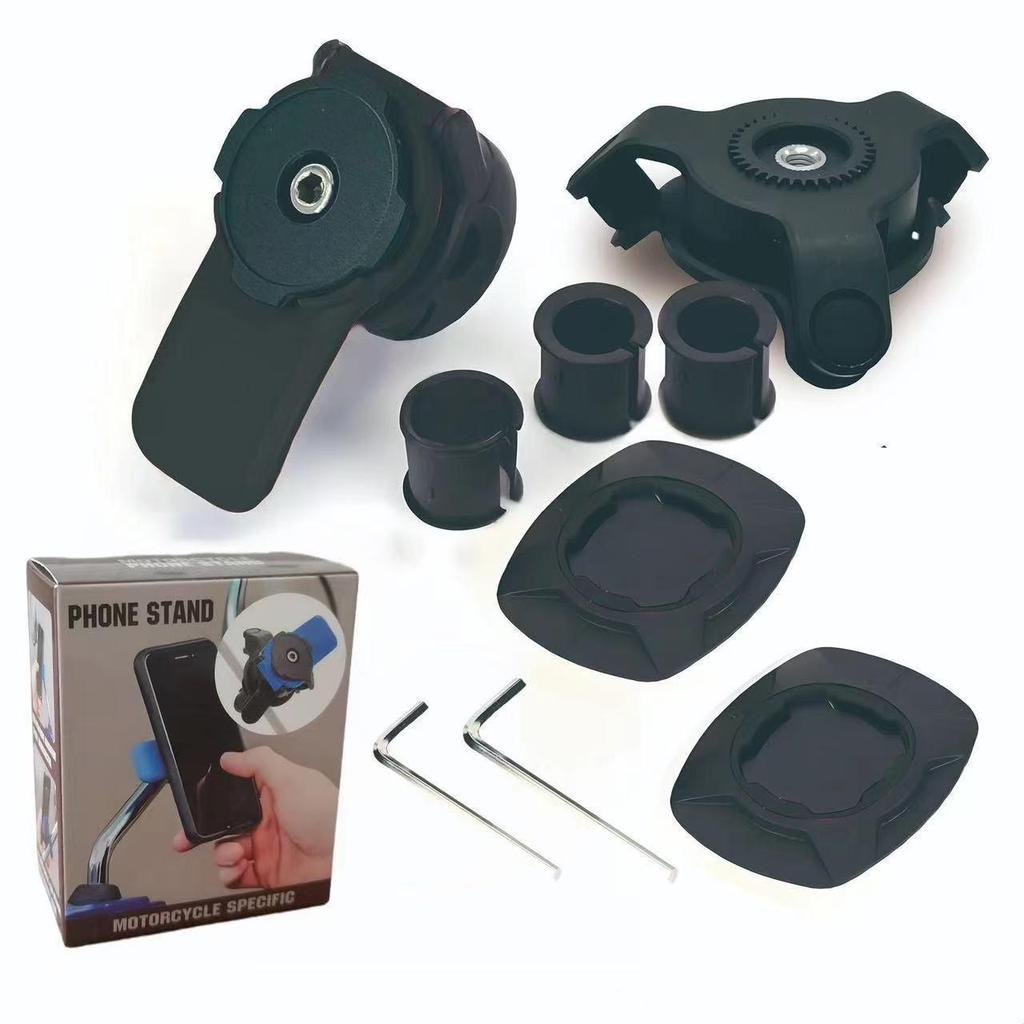 Motorcycle & Bicycle Phone Holder with Shock Absorption for Navigation