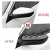 For Honda Civic 10th 2016 2017 2018- ABS Car Rearview Side Mirror Cover Wing Cap Exterior Door Housing Trim Adhesive Sticker