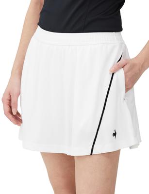 Coq Game Skirt with Sweat UV Protection JTA Officially Official Club QTWXJE90 WH [Le Sportif] Skort, Tennis, Inner, Absorbent, (UPF50+), Stretch,