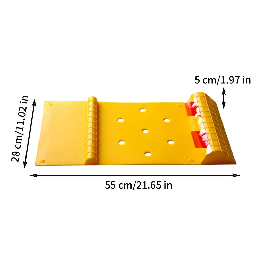 Garage Car Parking Mat Anti-Skid Rubber Parking Mat High Visibility Wheel Stabilizer Guides Stops For Automotive Sedan SUV Golf