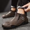 Men's High-top Leather Boots Casual Sneakers 39-46