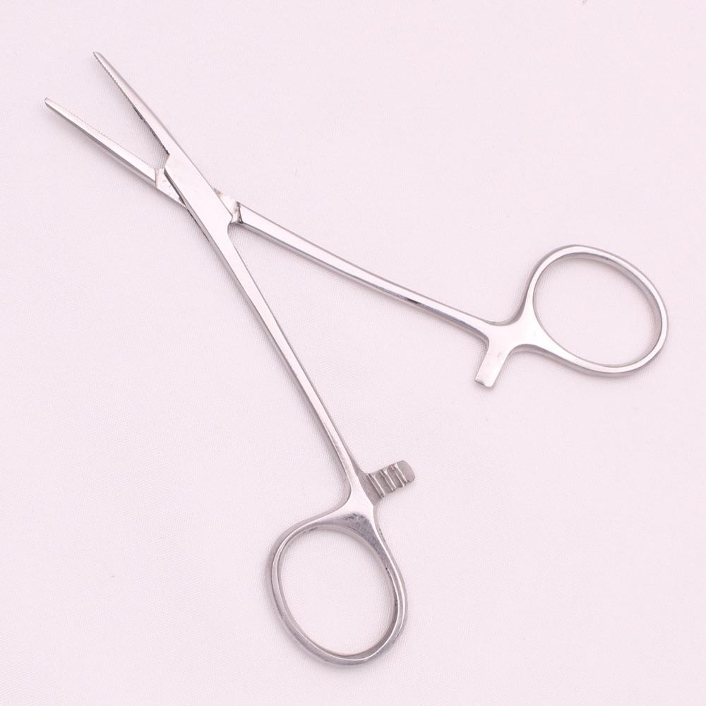 New Stainless Steel Hemostatic Forceps Straight Head Grooming Pet Ear Clamp Wound Cleaning Plucking Hair Pliers Veterinary Tools