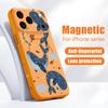 Cartoon Whales Stars Pattern Case For iPhone 17 Pro Max Magnetic For Magsafe Skin Feeling Cover For iPhone 16 15 14 13 Pro Max