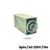 Przekaźnik czasowy ac 220v / 10s / 8 pin
